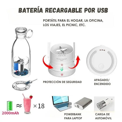 Exprimidor Eléctrico Portátil de Frutas